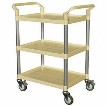 GRAINGER APPROVED Utility Cart Beige 38-1/4 in.H, 35KT24