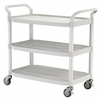 GRAINGER APPROVED Utility Cart Off-White 39-3/4 in.H, 35KT26