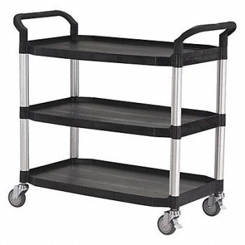 GRAINGER APPROVED Utility Cart Black 39-3/4 in.H, 35KT27
