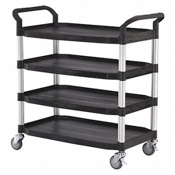 GRAINGER APPROVED Utility Cart Black 42-1/4 in.H, 35KT28