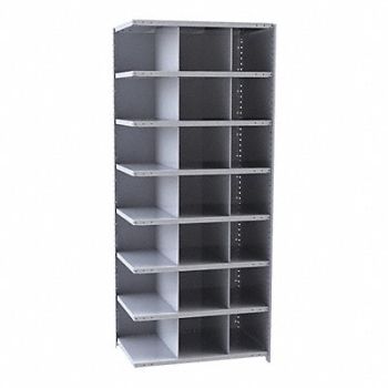 HALLOWELL AddMtlBinShlvng 24inx84inx36in #Cmpmt 21, 35KU35