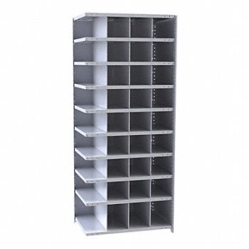 HALLOWELL AddMtlBinShlvng 24inx84inx36in #Cmpmt 36, 35KU41