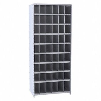 HALLOWELL StrMtlBinShlvng 24inx84inx36in #Cmpmt 54, 35KU46