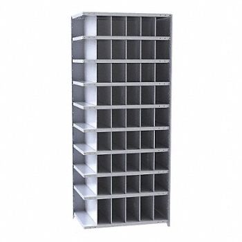 HALLOWELL AddMtlBinShlvng 24inx84inx36in #Cmpmt 54, 35KU47