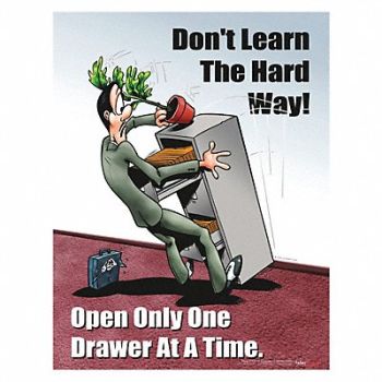 SAFETYPOSTER.COM Safety Poster 22 in x 17 in Paper, 35LG68