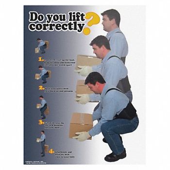 SAFETYPOSTER.COM Safety Poster 22 in x 17 in Paper, 35LG96