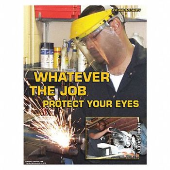 SAFETYPOSTER.COM Safety Poster 22 in x 17 in Paper, 35LH09