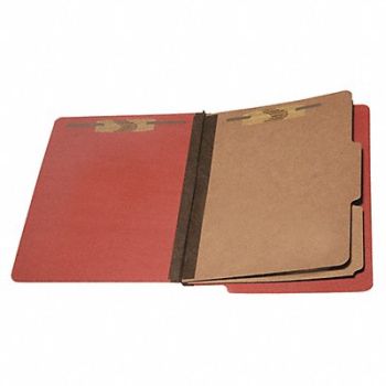 ABILITY ONE File Foldr 11-3/4inWx9-3/8inH Red PK10, 35LW91