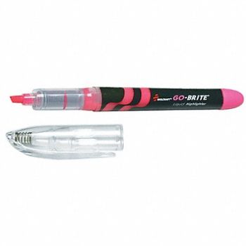 ABILITY ONE Highlighter Pen Stl Fluorescent Pink PK6, 35LX05