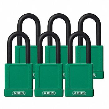 ABUS J0403 Lockout Padlock KA Green 1-3/4 H PK6, 35MD74