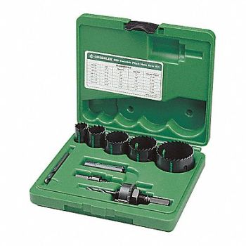 GREENLEE Hole Cutter Kit Saw Range 7/8 to 1-3/8, 35MH74