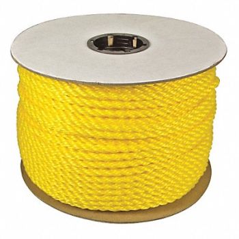 GRAINGER APPROVED Rope Polypropylene 1/4in Dia 600ft 105lb, 35MN92