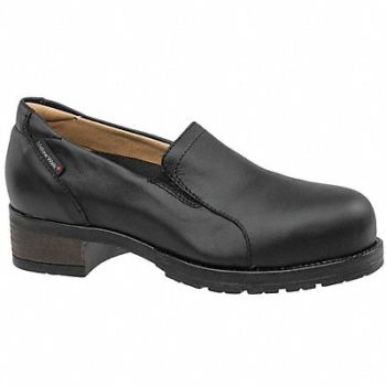 MELLOW WALK Loafer Shoe 11 D Black Steel PR, 35PY61