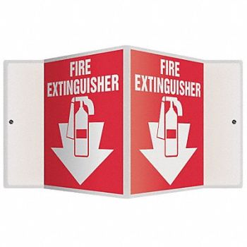 ACCUFORM Fire Extinguisher Sign 6X8-1/2, 772R92