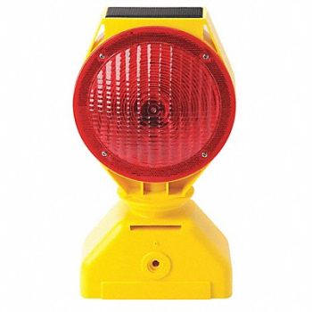 GRAINGER APPROVED Solar Barricade Light LED 7-1/2in, 35T130