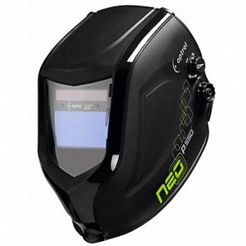 OPTREL Welding Helmet Shade 4 9 to 13 Black, 35T253