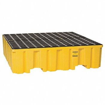EAGLE Spill Pallet w/o Drain 132 gal 4 Drum, 35U072