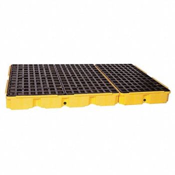 EAGLE Spill Platform w/Drain 88 gal 6 Drum, 35U082