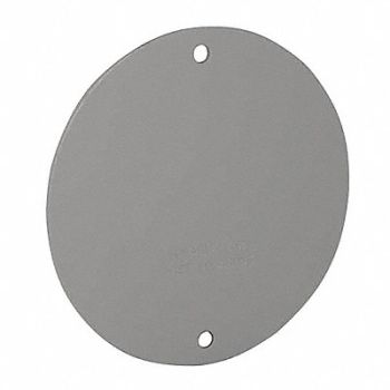 BELL 4In Round Weatherproof Cover Blank Gray, 35U182