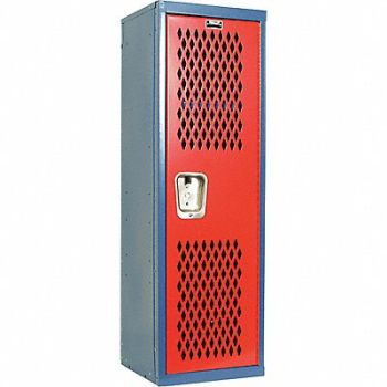 HALLOWELL Lckr 1x1Lckr Red/Blue 48 x15 x15 UnAssm, 35UW39