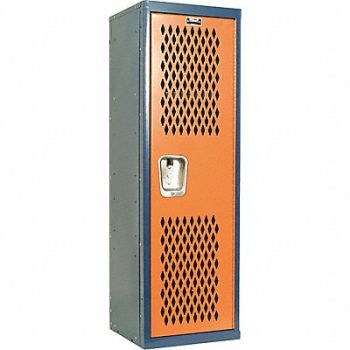 HALLOWELL Lckr 1x1Lckr Bl/Orng 48 x15 x15 UnAssm, 35UW40