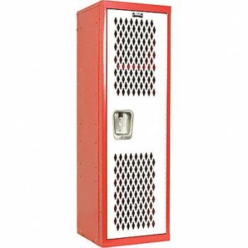 HALLOWELL Lckr 1x1Lckr Red/Wht 48 x15 x15 UnAssm, 35UW43
