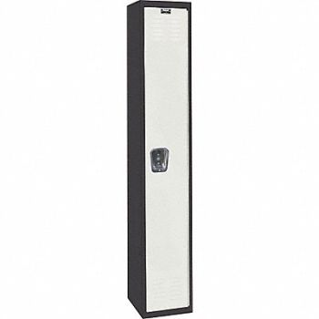 HALLOWELL Lckr 1x1Lckr LtGry/Blk 72 x12 x18 Assm, 35UW69