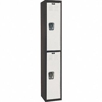 HALLOWELL Lckr 2x1Lckr LtGry/Blk 72 x12 x18 Assm, 35UW72