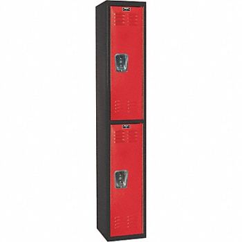 HALLOWELL Lckr 2x1Lckr Red/Blk 72 x12 x18 Assm, 35UW73