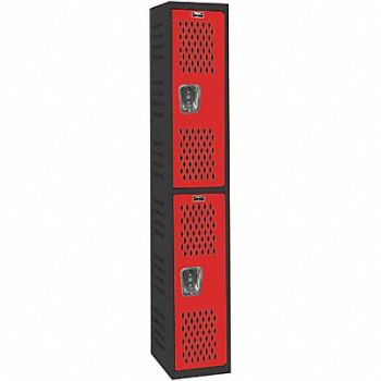 HALLOWELL Lckr 2x1Lckr Red/Blk 72 x12 x18 Assm, 35UW94