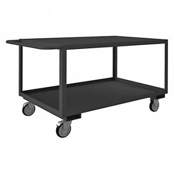 GRAINGER APPROVED Rolling Stock Cart 2 Shelf 1200 lb., 35V941