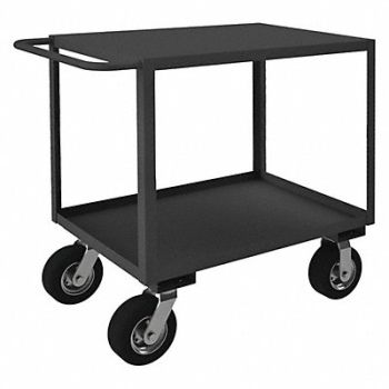 GRAINGER APPROVED Rolling Stock Cart 2 Shelf 1200 lb., 35V983