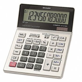 SHARP Commercial Desktop Calculator 12 Digit, 35W785