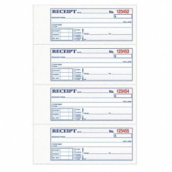 TOPS Money/Rent Receipt Books 2-Part Crbnless, 35W915