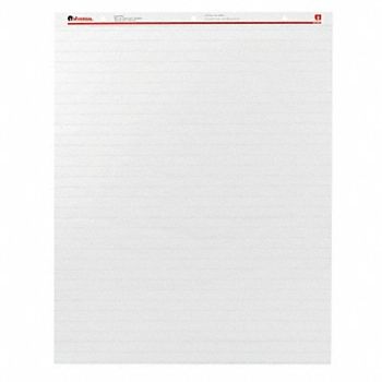 UNIVERSAL Easel Pad Faint Rule 27x34 In White PK2, 35X074