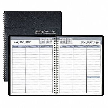 HOUSE OF DOOLITTLE Weekly Appt. Book 6-7/8x8-3/4 In White, 35X147