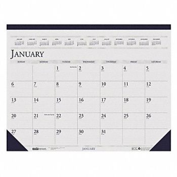 HOUSE OF DOOLITTLE Dated Monthly Desk Calendar 18-1/2x13 In, 35X157