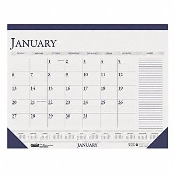 HOUSE OF DOOLITTLE Dated Monthly Desk Calendar 18-1/2x13 In, 35X158