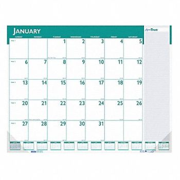 HOUSE OF DOOLITTLE Monthly Desk Pad Calendar 22x17 In., 35X162