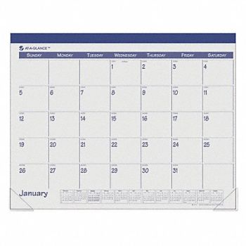 AT-A-GLANCE Fashion Desk Pad 22x17 In Blue, 35X165