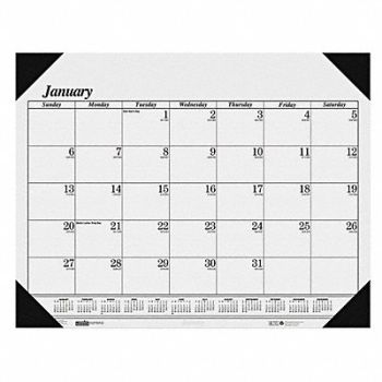 HOUSE OF DOOLITTLE Dated Monthly Desk Calendar 18-1/2x13 In, 35X172