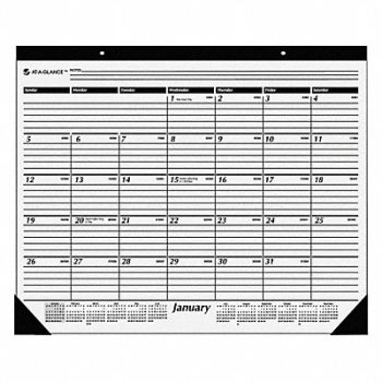 AT-A-GLANCE Desk Pad Calendar 22x17 In., 35X184