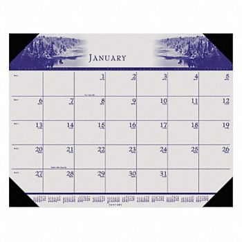 HOUSE OF DOOLITTLE Monthly Desk Calendar 22x17 In Nature, 35X191