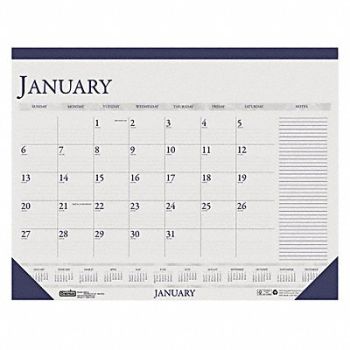 HOUSE OF DOOLITTLE Monthly Desk Pad Calendar 22x17 In., 35X208