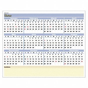AT-A-GLANCE Mini Wall Planner Erasable 16x12 In., 35X222