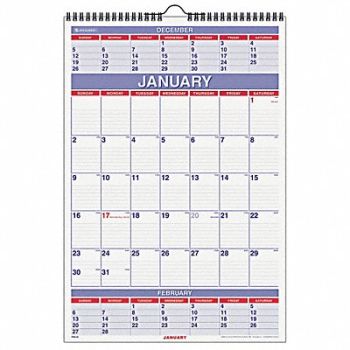 AT-A-GLANCE Wall Calendar 15-1/2x22-3/4 In., 35X233