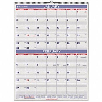 AT-A-GLANCE Two-Month-View Wall Calendar 22x29 In., 35X234