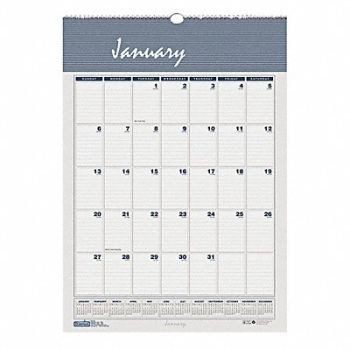 HOUSE OF DOOLITTLE Monthly Wall Calendar 12x17 In., 35X244