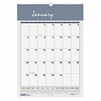 HOUSE OF DOOLITTLE Monthly Wall Calendar 15/1/2 x 22 In., 35X245