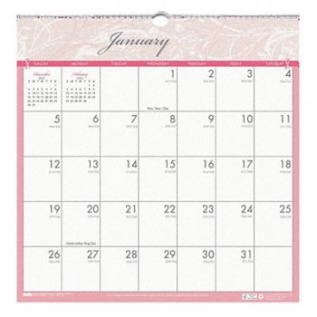 HOUSE OF DOOLITTLE Wall Calendar 12x12 In Breast Cancer, 35X263